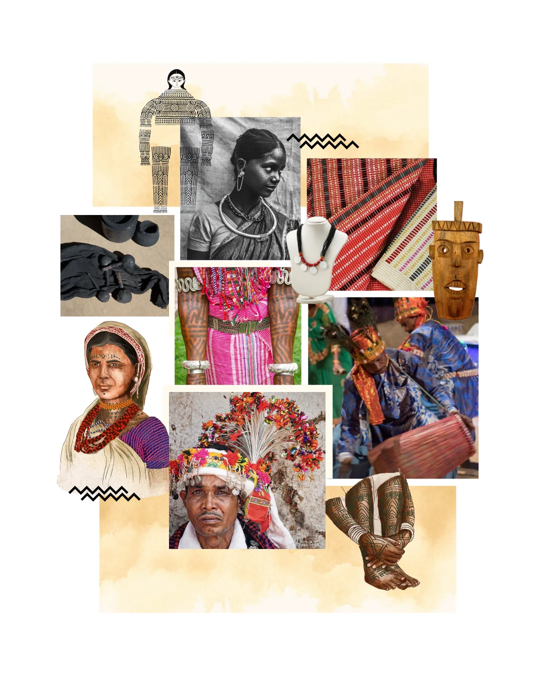 Baiga collection editorial shot — finished pair presented in studio composition that nods to the tribe&rsquo;s craft heritage.