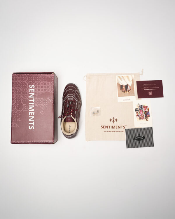 Gulrez Wine Baiga Sneakers - Image 7